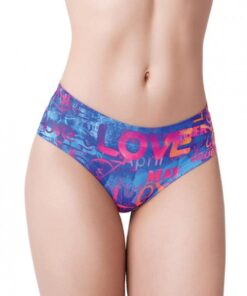 =mememe Love Graffiti Printed Slip Lg