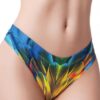 =mememe Paradise Birds Parrot Printed Thong Lg