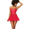 Wet Look Two In One Babydoll Red Lg