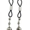 Bijoux De Nip Nipple Halos W/silver Bells - Black