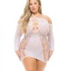 Pink Lipstick Animal Inside Dress White Qn