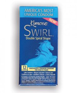 Kimono Swirl Condom - Pack Of 12