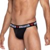 Heartbreaker Jockstrap W/contoured Pouch & Elastic Rear Straps Black/red Lg