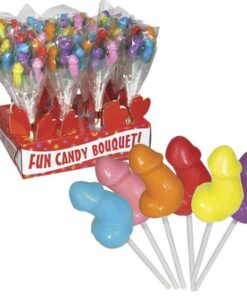 Candy Penis Bouquet Display 12 Count