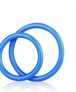 C & B Gear Silicone Cock Ring Set Blue