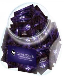 ID Superior Feel Condom 144 Condoms Jar Display