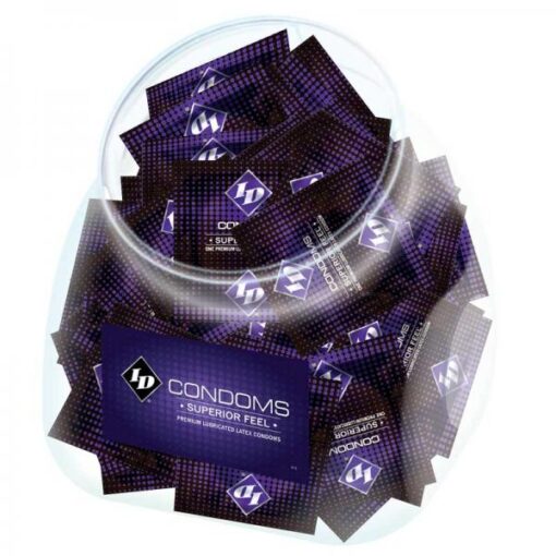 ID Superior Feel Condom 144 Condoms Jar Display