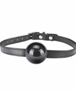 Lux Fetish Silicone Ball Gag Black O/S