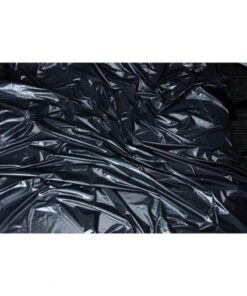 Lux Fetish Vinyl Bed Sheet California King Flat Black