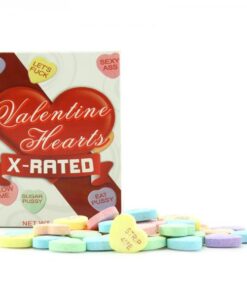 Valentines X Rated Heart Candy W/assorted Sayings - 24 Boxes/display