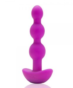 B-Vibe Triplet Anal Beads Fuchsia Purple