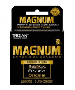 Trojan Magnum Large Size Condoms Gold Collection 3 Pack