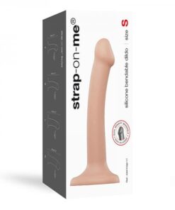 Strap-on-me Semi-realistic Dual Density Bendable Dildo Vanilla Size S