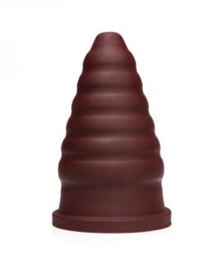 Tantus Cone Ripple Firm - Oxblood