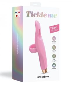 Love To Love Tickle Me Finger Vibrator Rose