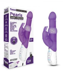 Rabbit Essentials Pearls Rabbit Vibrator Purple