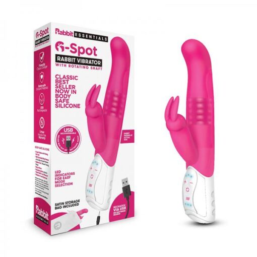 Rabbit Essentials G-spot Rabbit Vibrator Hot Pink