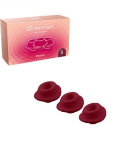 Womanizer Premium & Classic Heads Bordeaux Small Pack Of 3