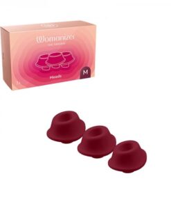 Womanizer Premium & Classic Heads Bordeaux Medium Pack Of 3