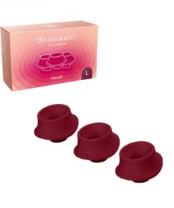 Womanizer Premium & Classic Heads Bordeaux Large Pack Of 3