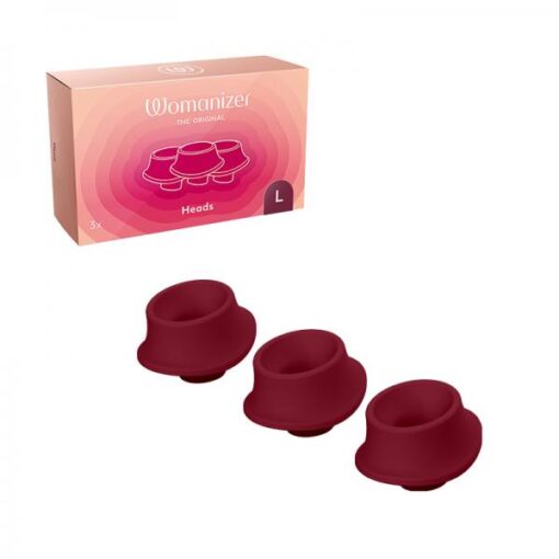 Womanizer Premium & Classic Heads Bordeaux Large Pack Of 3