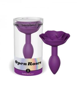 Love To Love Open Roses Anal Plug Small Purple Rain