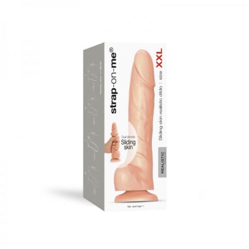 Strap-on-me Sliding Skin Realistic Dildo Xxl Vanilla