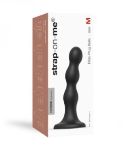 Strap-on-me Dildo Plug Balls M Black