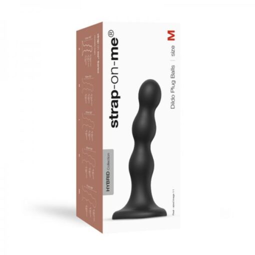 Strap-on-me Dildo Plug Balls M Black