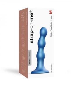 Strap-on-me Dildo Plug Balls M Metallic Blue