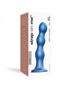 Strap-on-me Dildo Plug Balls Xl Metallic Blue