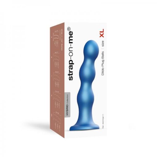 Strap-on-me Dildo Plug Balls Xl Metallic Blue