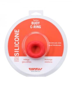 Tantus Buoy C-ring - Medium - Crimson