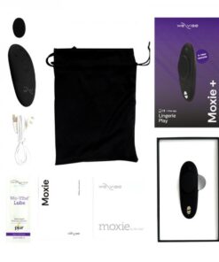 We-vibe Moxie+ Rechargeable Remote-controlled Silicone Wearable Clitoral Vibrator Black