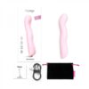 Love To Love Swap Rechargeable Triple Motor Tapping Silicone G-spot Vibrator Baby Pink