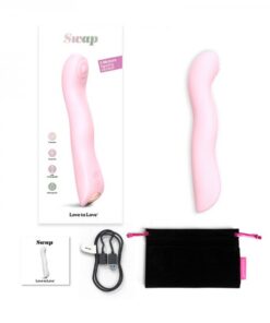 Love To Love Swap Rechargeable Triple Motor Tapping Silicone G-spot Vibrator Baby Pink