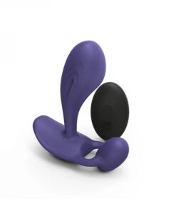 Love To Love Witty Rechargeable Remote-controlled Silicone P & G Vibrator Midnight Indigo