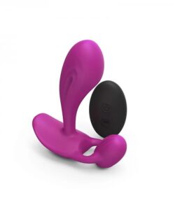 Love To Love Witty Rechargeable Remote-controlled Silicone P & G Vibrator Sweet Orchid