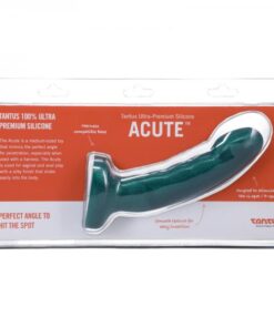 Tantus Acute 5.5 In. Curved Dildo Medium-firm Emerald