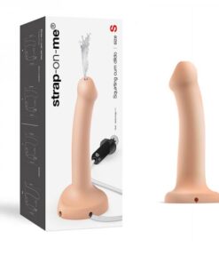 Strap-on-me Squirting Cum Semi-realistic Silicone Dildo Vanilla S (fluid Not Included)