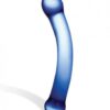 Glas 6 inches Curved Glass G-Spot Dildo Blue