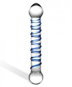 Glas 6.5 inches Glass Spiral Dildo Clear