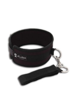 Lux Fetish Collar And Leash Set Black