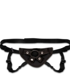 Lux Fetish Neoprene Strap On Harness Black O/S