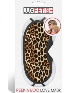 Lux Fetish Peek-a-boo Love Mask Leopard