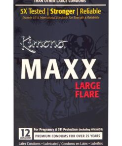 Kimono Maxx Large Flare Condoms 12 Pack