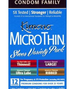 Kimono Mico Thin Variety 12 Pack Condoms