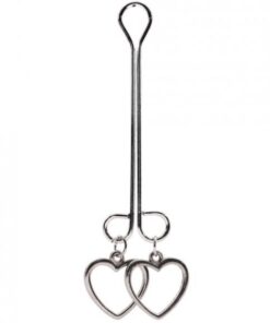 Bijoux De Cli Clit Clamp Double Loop Heart Charms