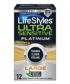 Lifestyles Ultra Sensitive Platinum Large 12 Pk