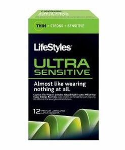 Lifestyles Ultra Sensitive 12 Pack Latex Condoms